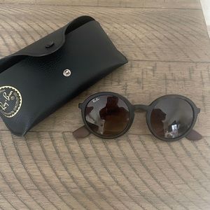Ray-Ban Round Sunglasses RB4222 Brown